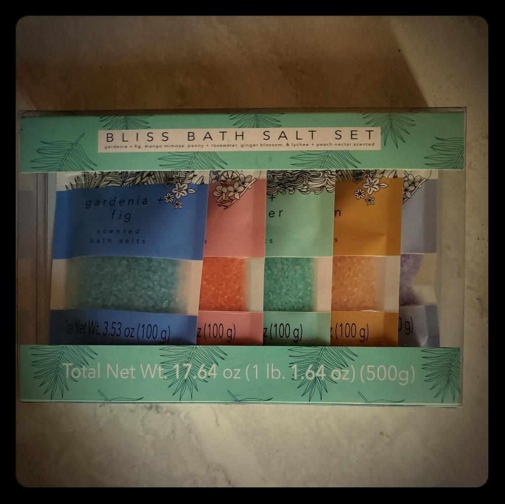 Scented bath salts.